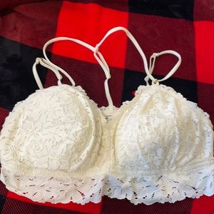 White lace Aerie bralette